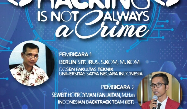 03 Peb 2018 / Seminar Hacking is not always crime