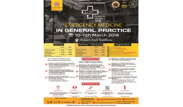 10 Mar 2018 - 11 Mar 2018, Clinical Updates 2018  Emergency medicine in General Practice