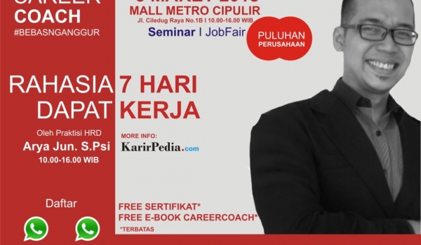  3 Maret 2018 / Seminar Career Coach