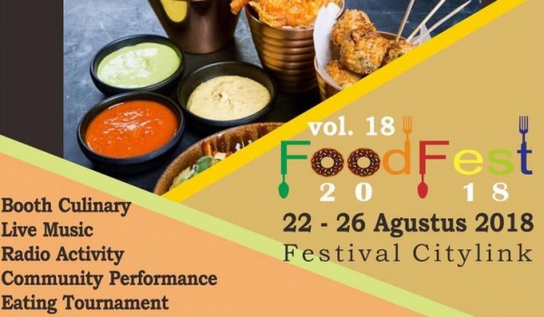 Foodfest 2018 Vol. 18 / 22-26 Agustus 2018