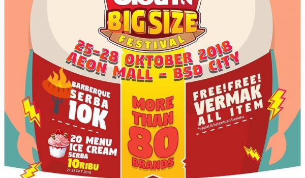 JakCloth Big Size Festival 25-28 Oktober 2018