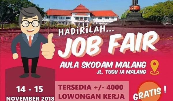 Job Fair Di Aula SKODAM Malang, 14-15 November 2018