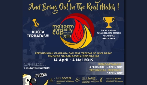 MASOEM UNIVERSITY CUP / 14 Apr 2019 - 04 Mei 2019