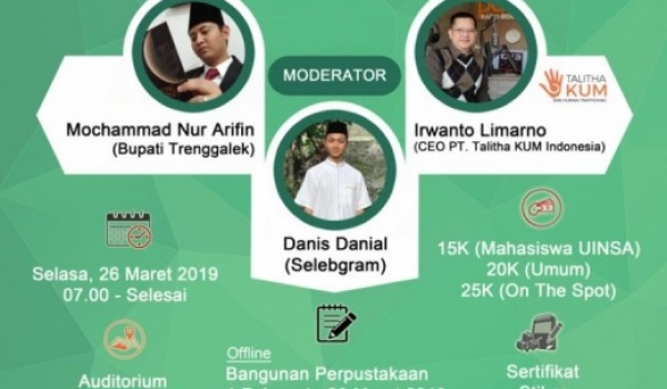 Milyader Muda ; Mendongkrak Skill Bisnis yang Kreatif, Inovatif, dan Berdaya Saing di Era Digital / 26 Mar 2019