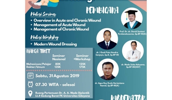 Modern Wound Dressing: An Art Of Medicine For Better Healthcare / 31 Agu 2019