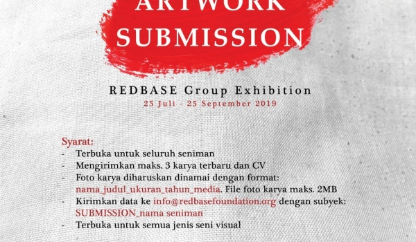 REDBASE Group Exhibition , Art work submission / 25 juli - 25 september 2019