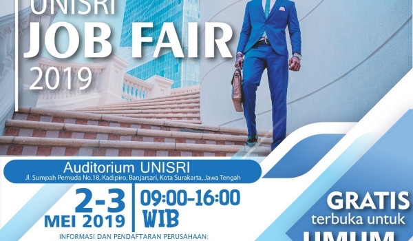 UNISRI Job Fair 2019 / 2-3 Mei 2019